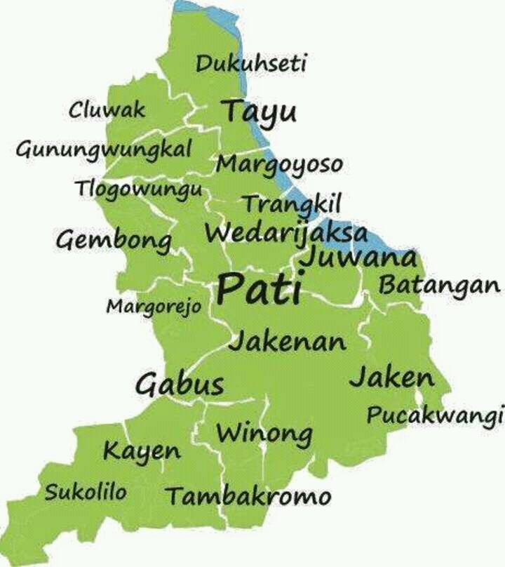 Peta Kabupaten Pati Jawa Tengah Anak Berwirausaha Gambar Denah